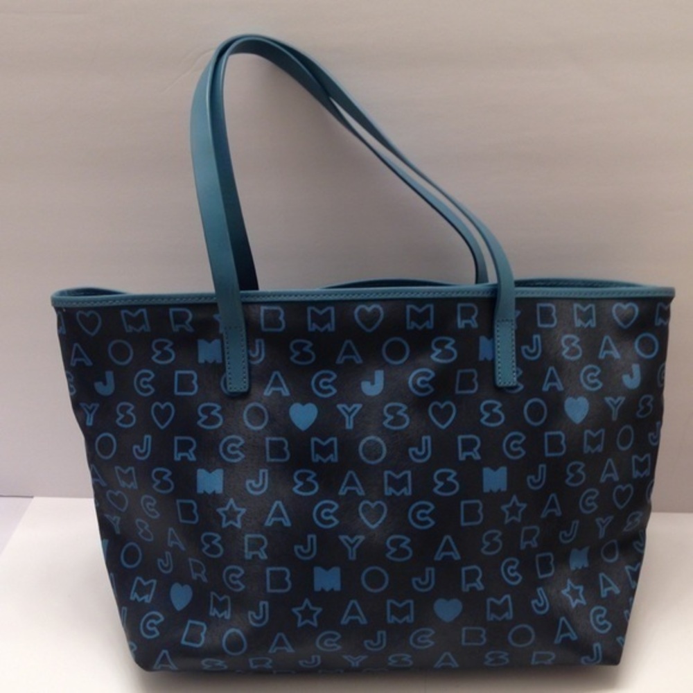 Marc jacobs signature Marc tote bag blue black